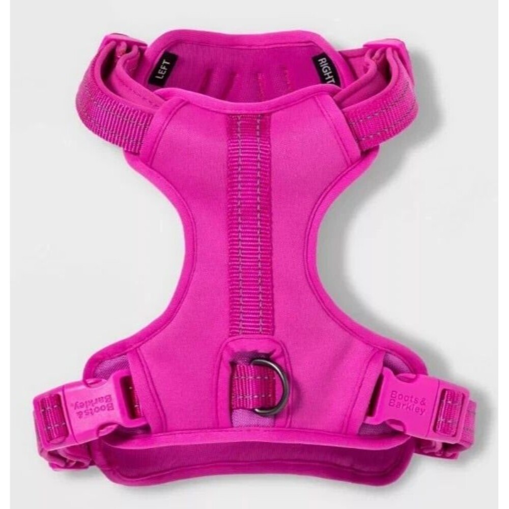 NEW Boots & Barkley Reflective Comfort Dog Harness Pink Size Large